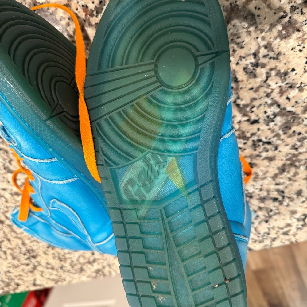 Nike Air Jordan Blue lagoon gatorade Athletic Shoes sneakers size 9.5 - Picture 8 of 8